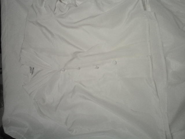 White button-up blouse.